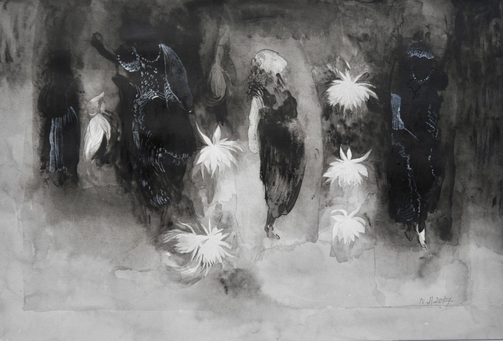 K.d.-N.-Serie Bühnenbild Aquarell45x302017